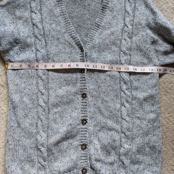Vintage Jenny Buchanan Cardigan Sweater Grandpa Button Front Knit Medium - Picture 7 of 8